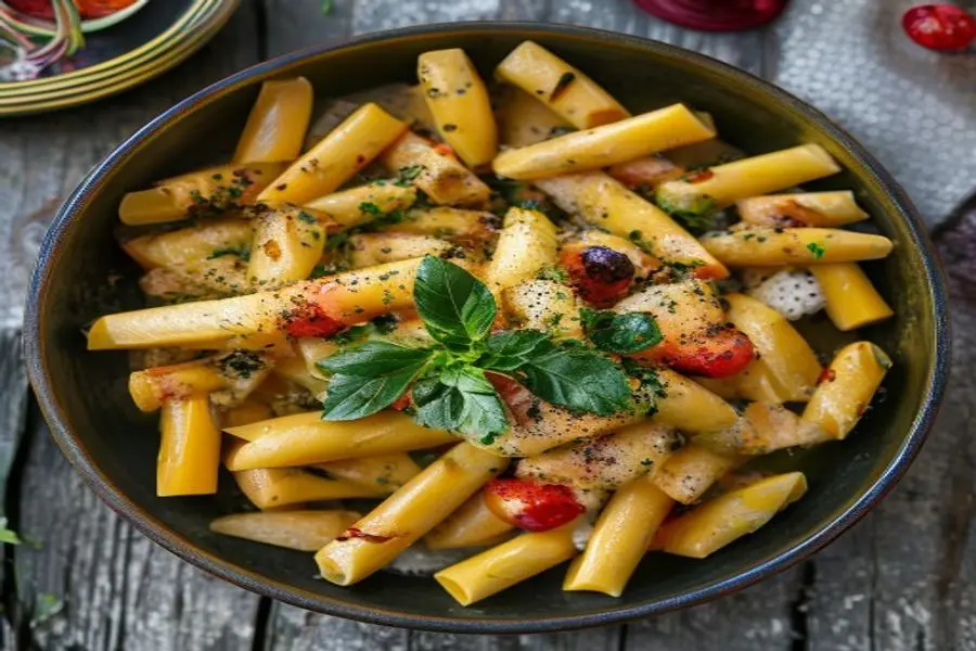 Gratinado Cremoso de Penne e Frango: Jantar Fácil para a Família