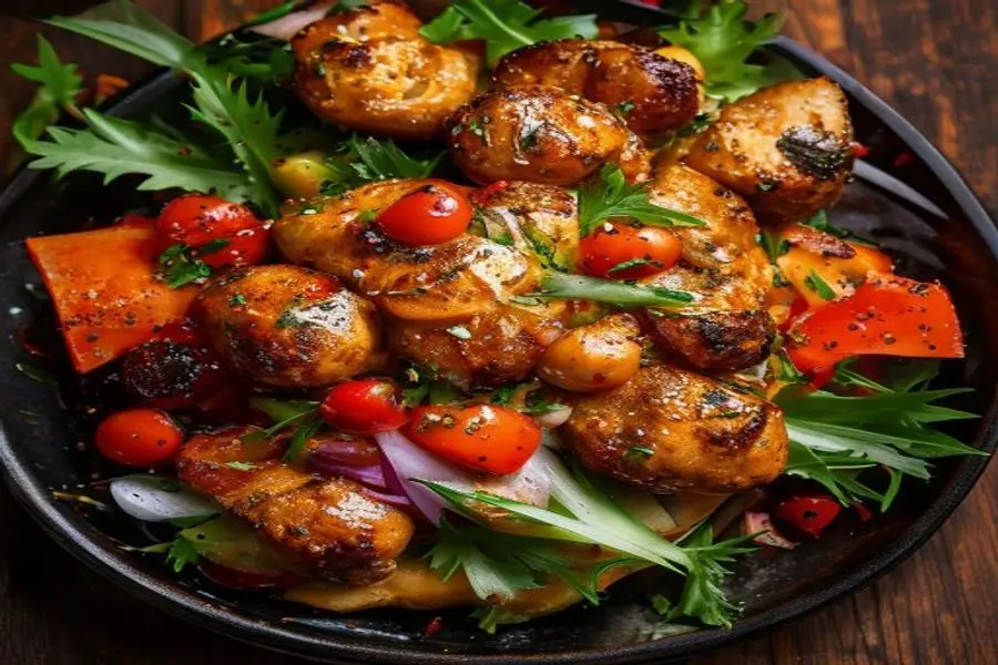Hambúrguer de Frango Teriyaki: Explosão de Sabor com Slaw Tropical