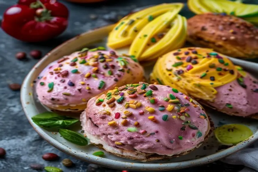 Mordidas Celestiais: Sanduíches de Biscoito Pistache com Gelato
