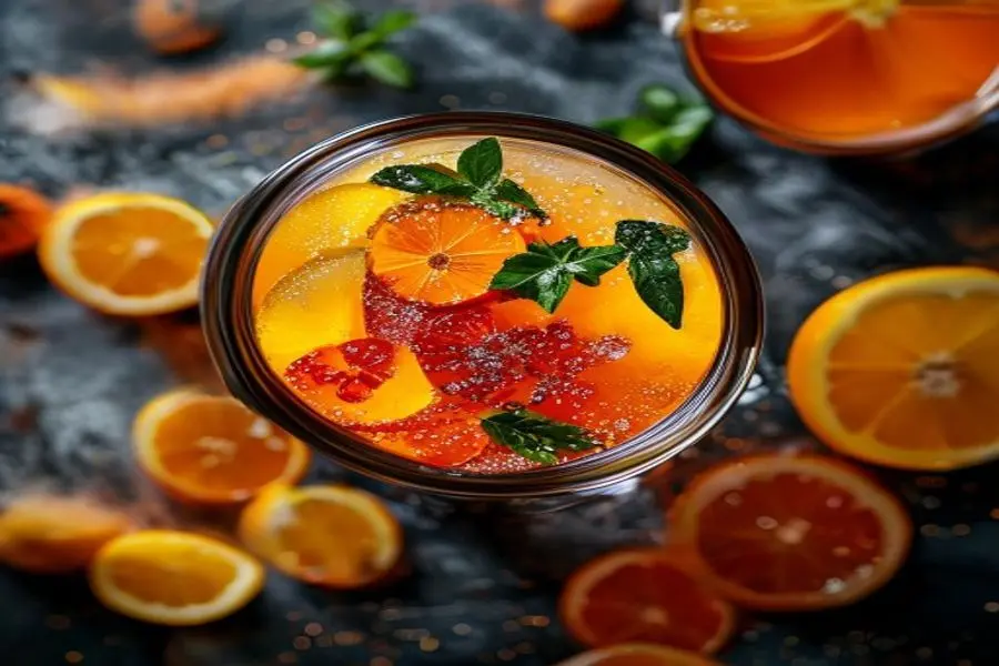 Néctar da Noite: Mousse Aerada de Laranja Sanguínea e Amargos