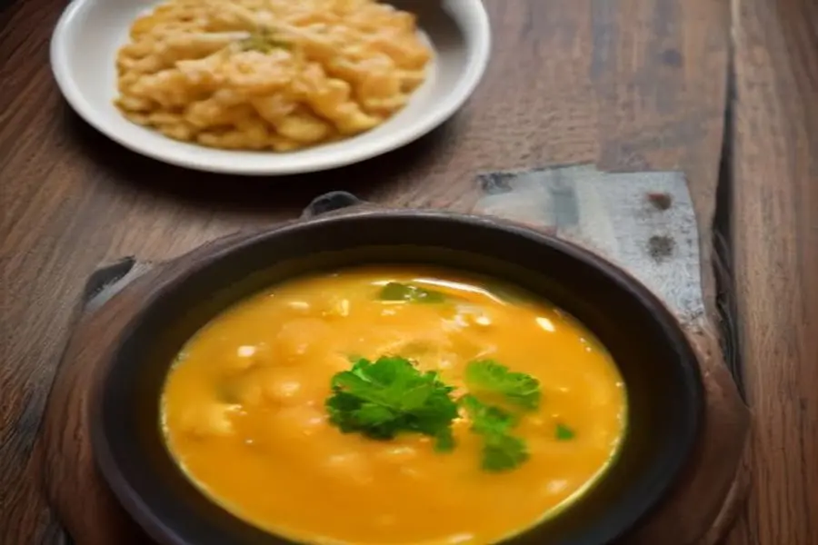 Néctar Verde: Sopa Cremosa de Milho e Ervilhas com Toque Mexicano
