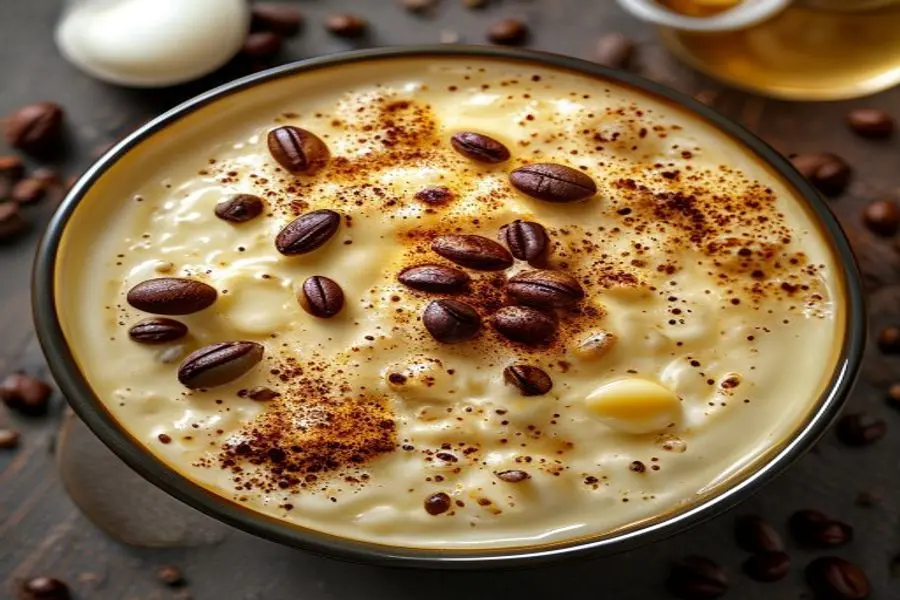 Nuvem de Moka Cremosa com Crocante de Café e Amêndoas