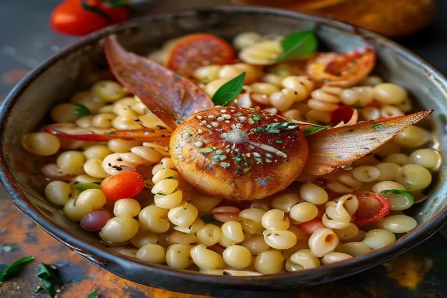 Orzo Cremoso: Camarão, Limão Siciliano e Tomate Seco em Uma Panela