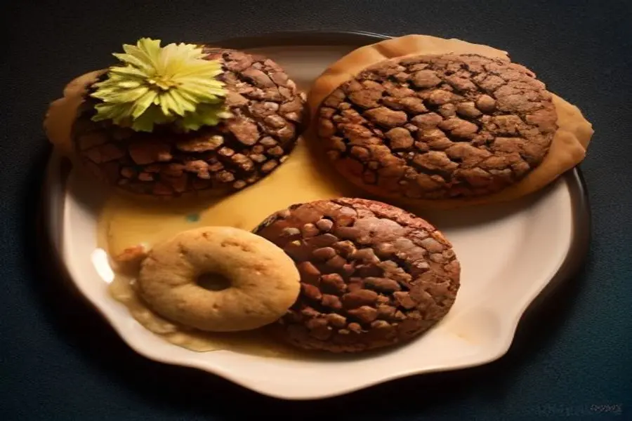 Pétalas Crocantes: Cookies Dourados de Chocolate Belga