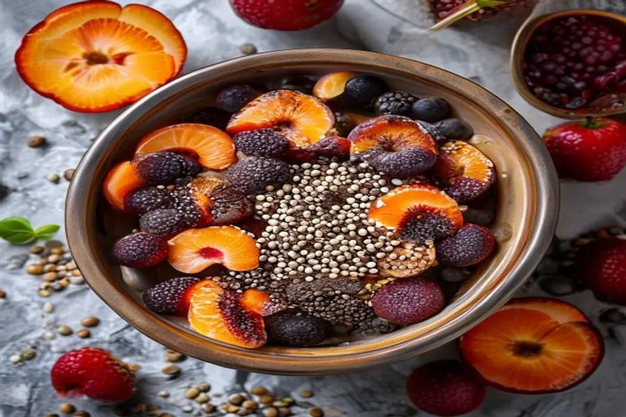 Pudim Aveludado de Chia: Morangos Frescos e Nata de Sonho