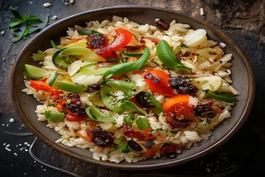 Salada de Farro: Crocância Cítrica com Nogueira e Pecorino