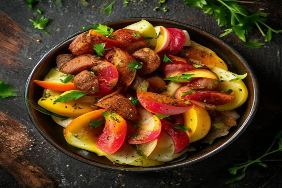 Salada de Frango & Aipo: O Equilíbrio Perfeito de Crocância