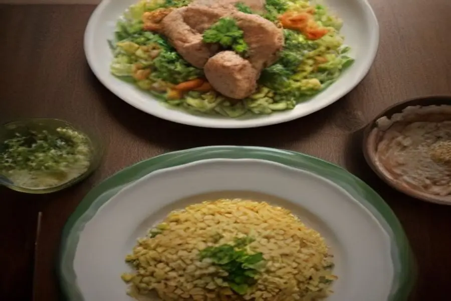Salada Verde Deusa com Frango e Grão-de-Bico: Almoço Sem Esforço