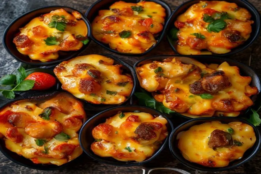Sliders Dourados de Frango e Cheddar: Conforto em Cada Mordida