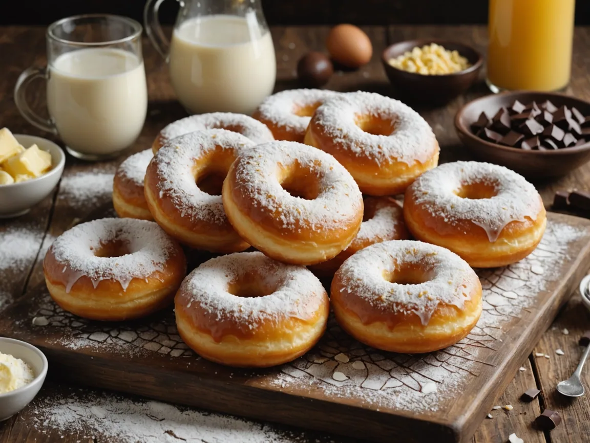 Donuts de Baunilha Perfeitos para o Lanche