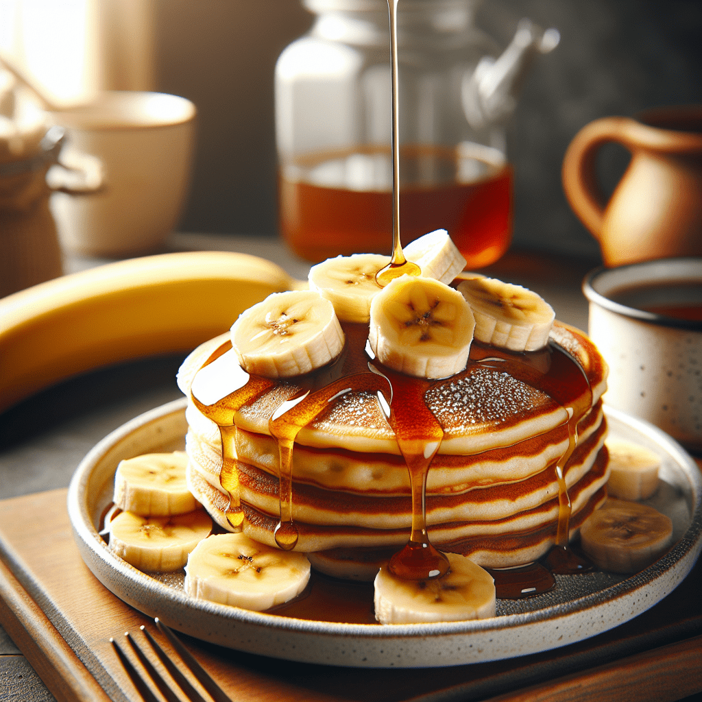 Deliciosa Panqueca de Banana para o Café da Manhã