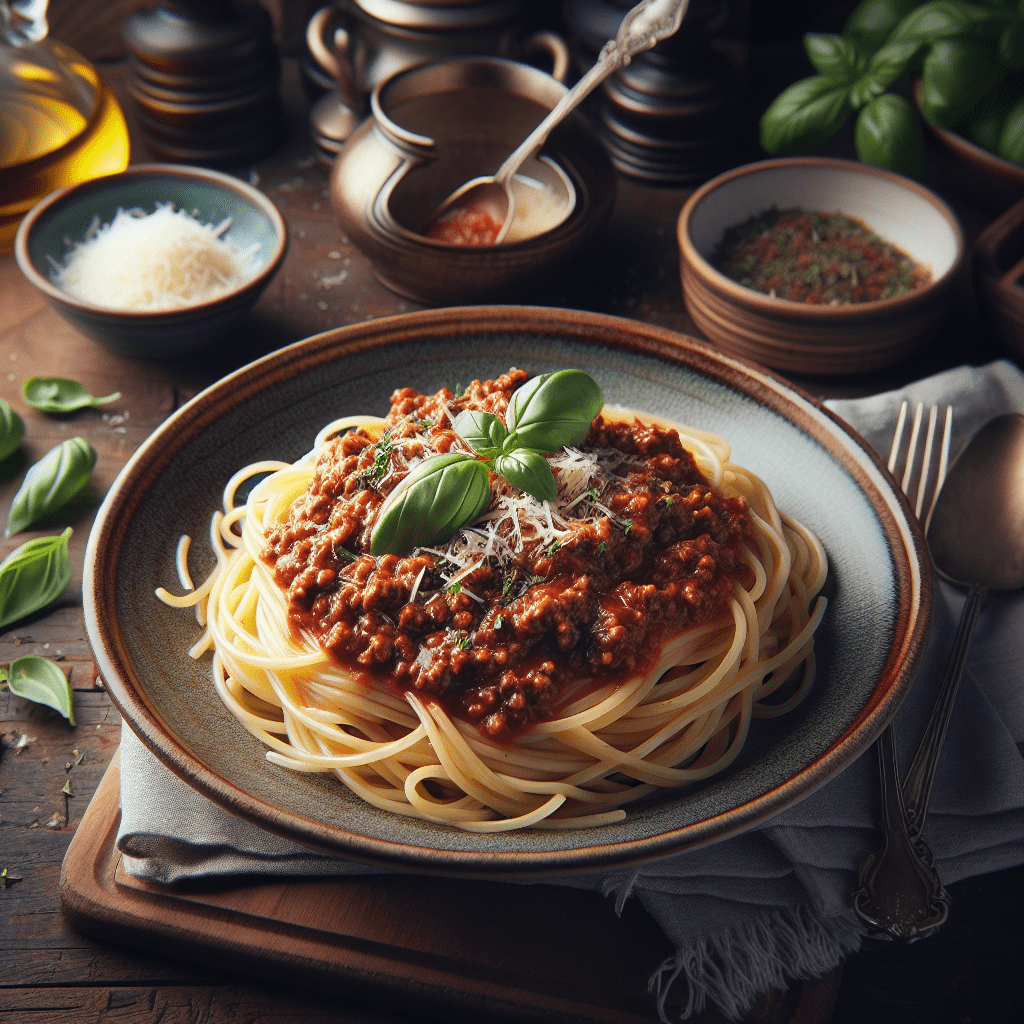 Delicioso Espaguete à Bolonhesa: Uma Receita Clássica