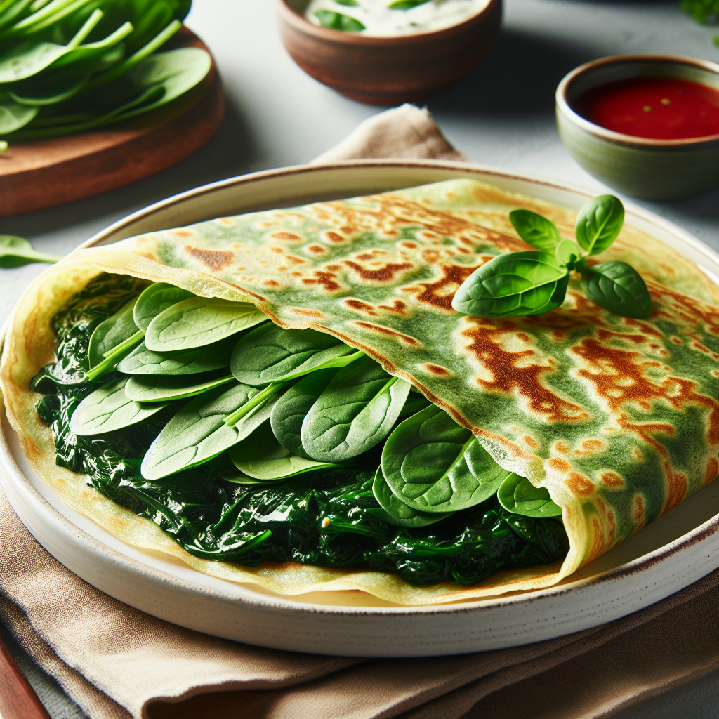 Crepe de Espinafre: Sabor e Saúde em Cada Mordida
