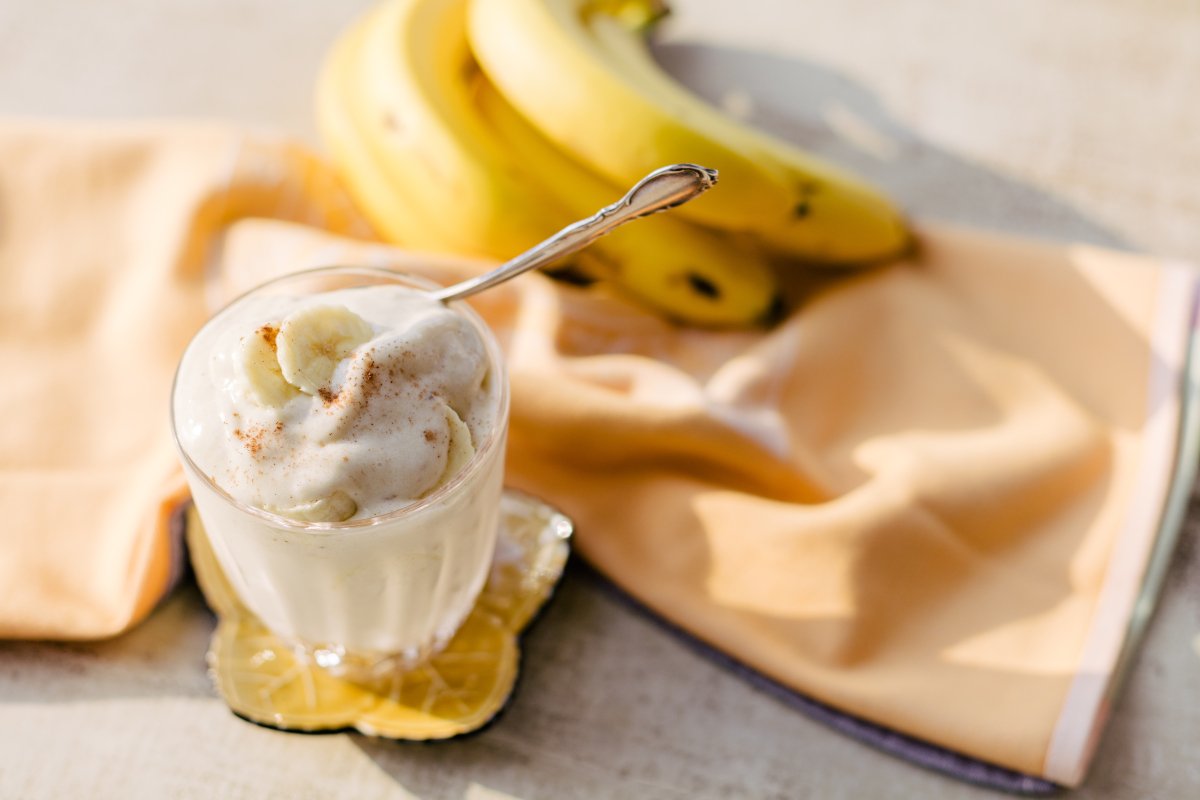 Delicioso Sorvete de Banana Congelada