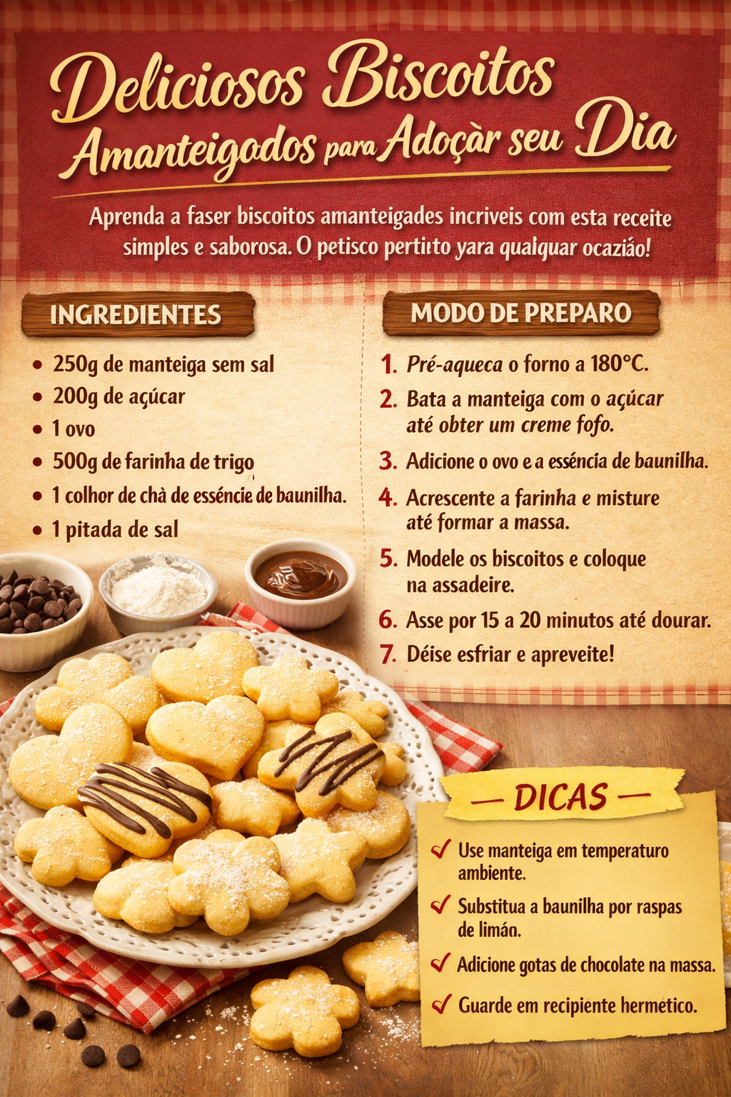 Biscoitos Amanteigados