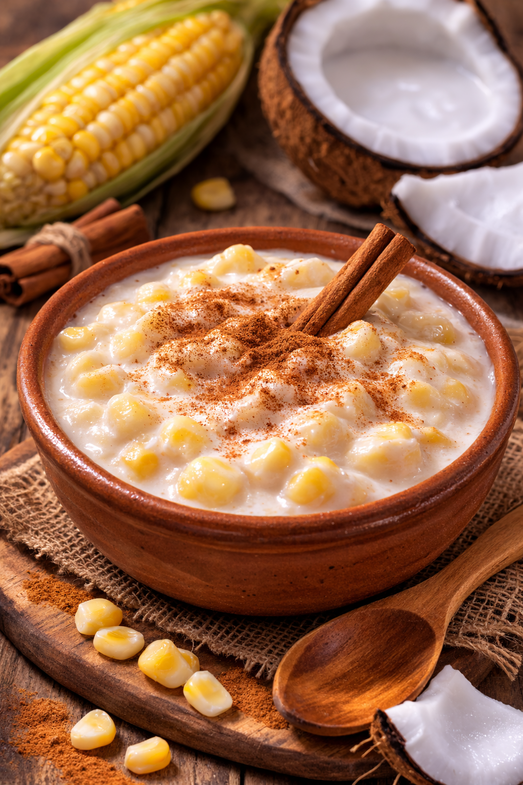 Canjica Cremosa com Leite de Coco