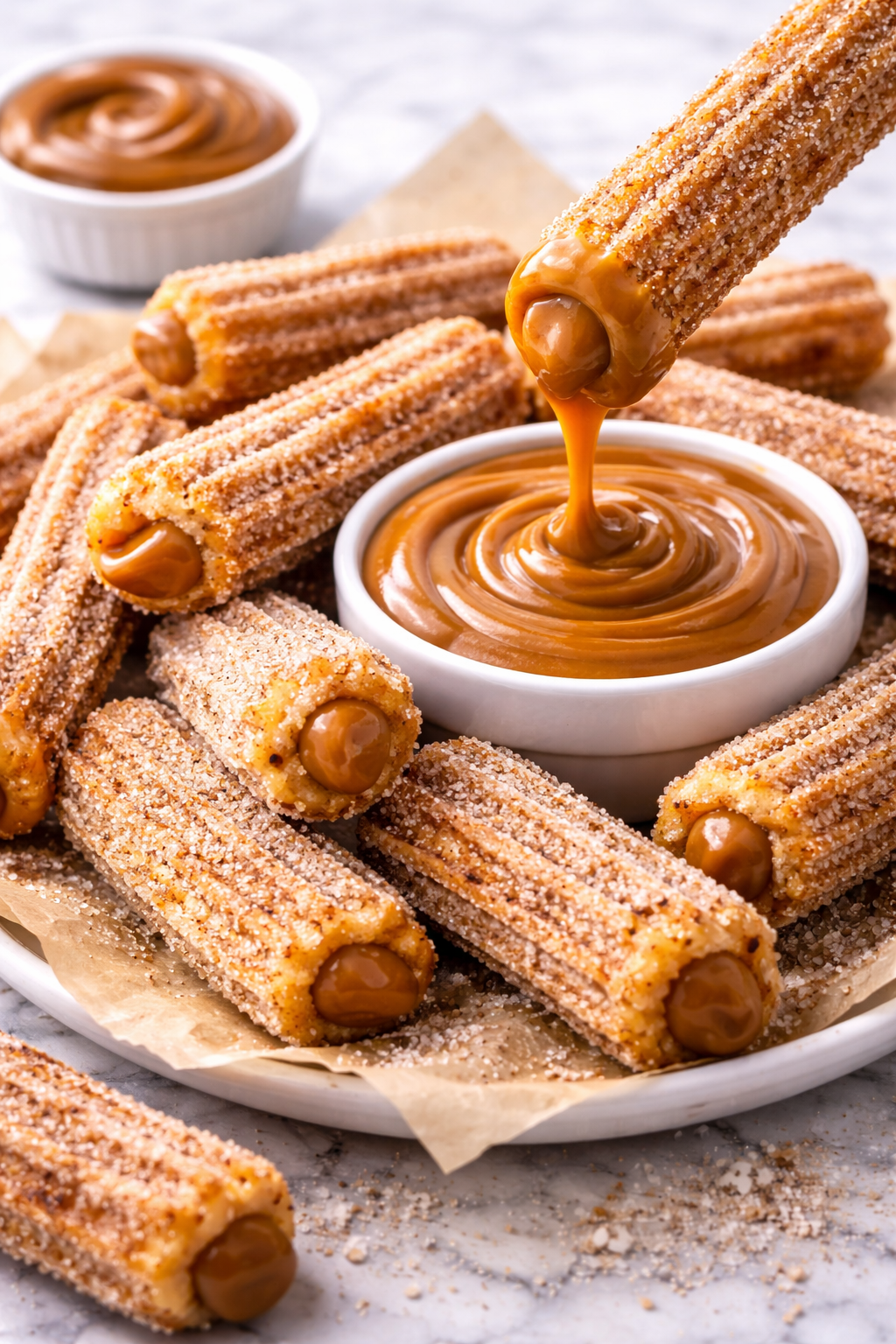 Churros com Doce de Leite