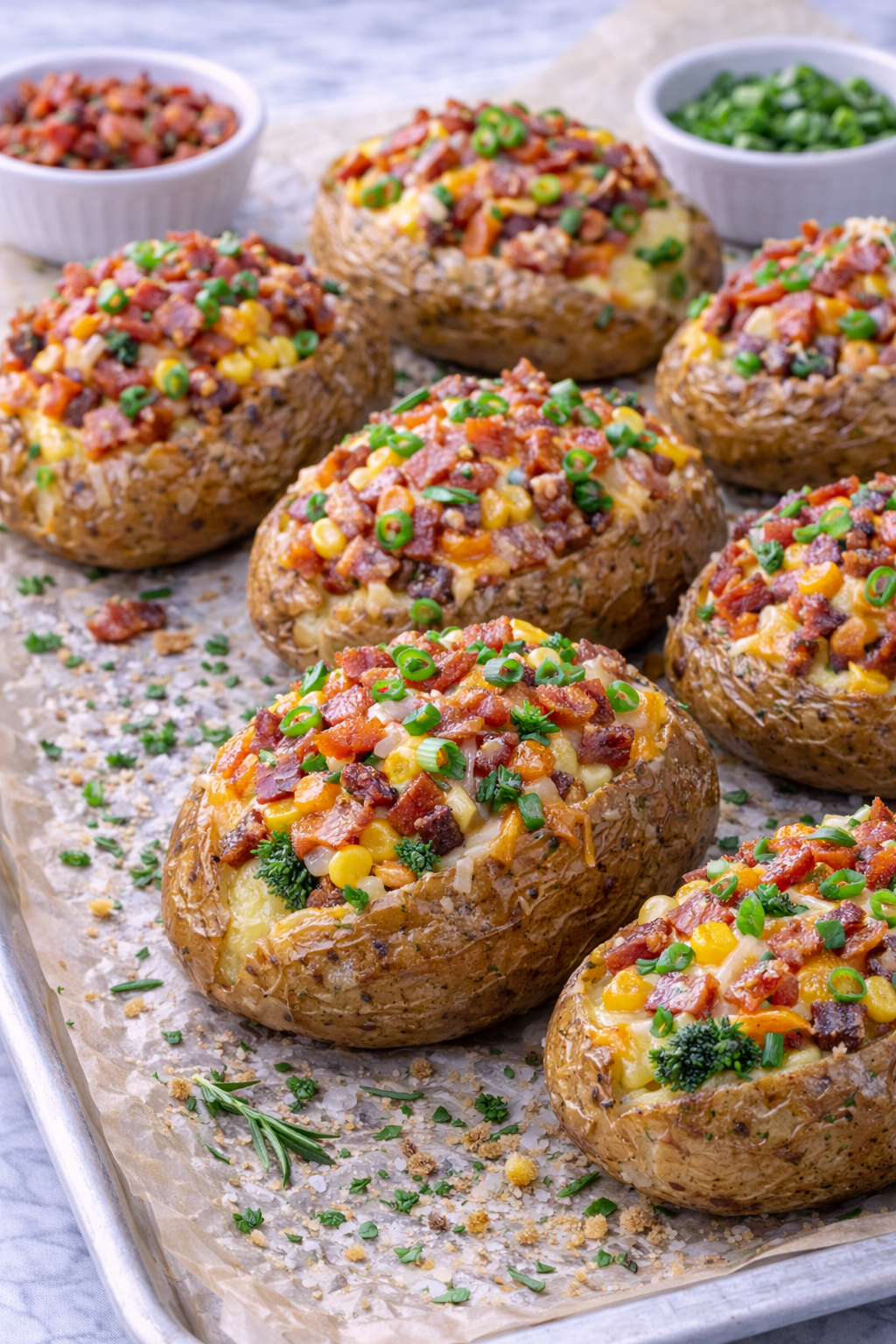 Deliciosa Batata Recheada com Bacon