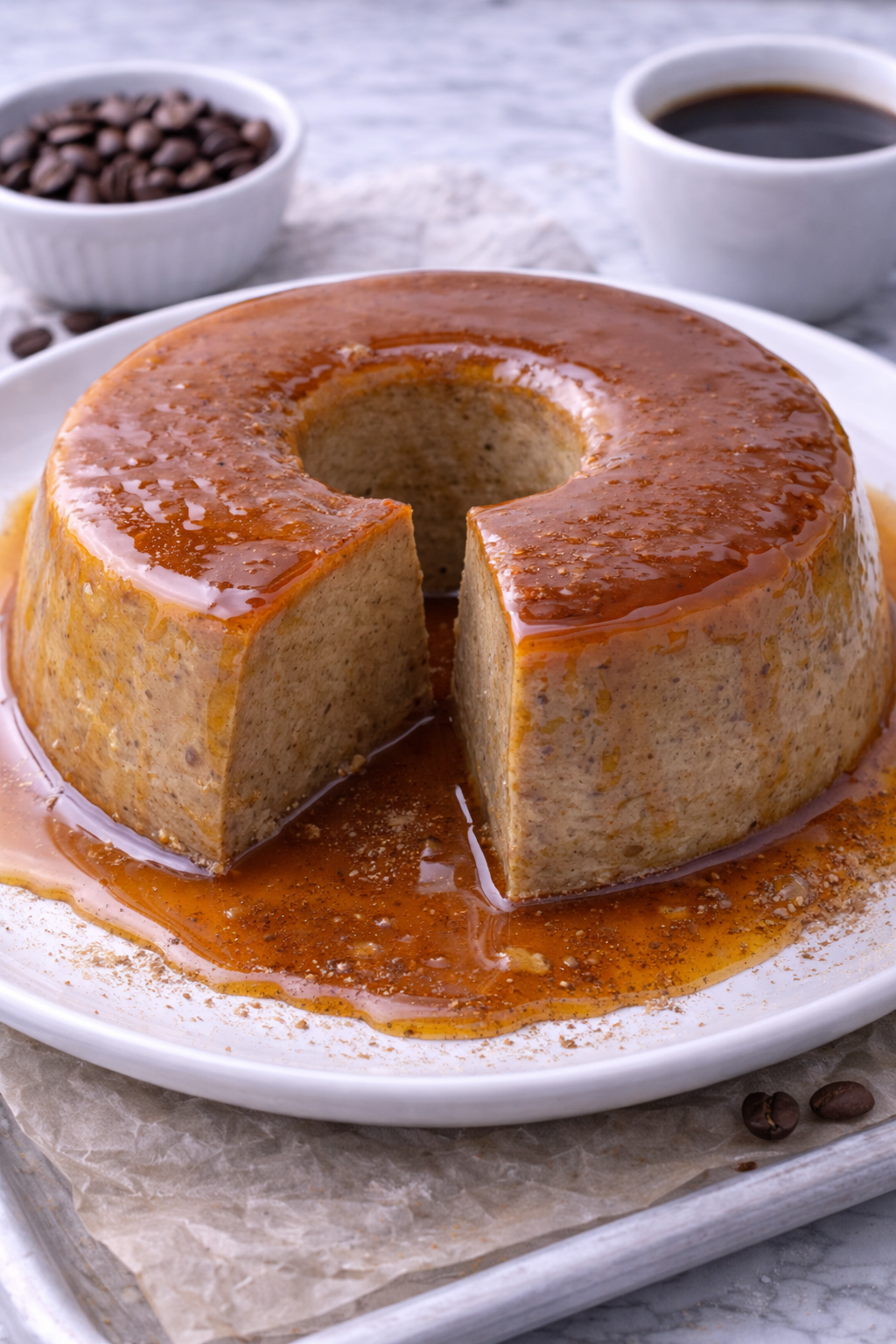 Delicioso Pudim de Café Uma Menu Delícia Brasileira