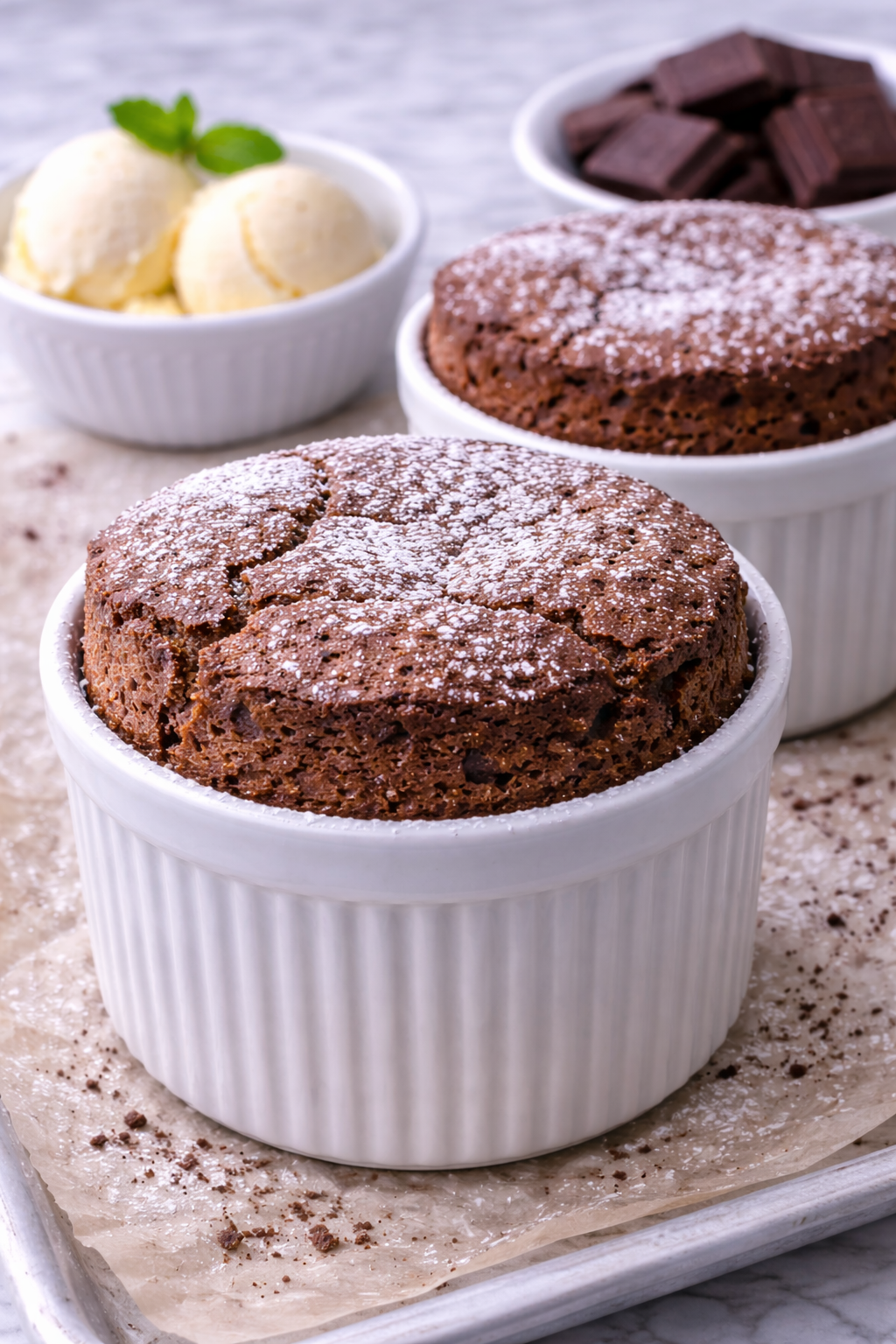 Delicioso Soufflé de Chocolate A Sobremesa Perfeita