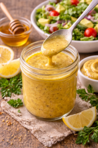 Delicioso Molho de Mostarda e Mel para Saladas