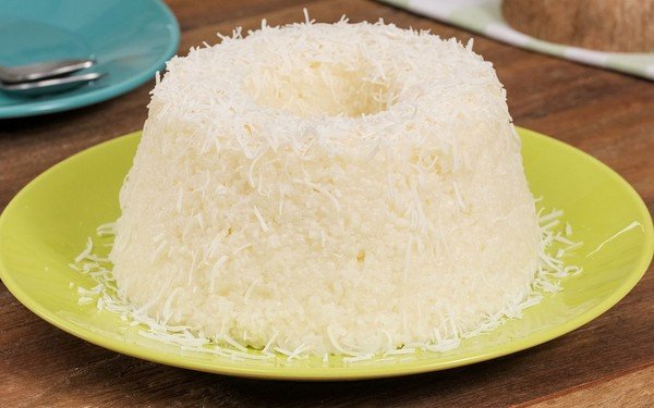 Delicioso Pudim de Tapioca com Coco