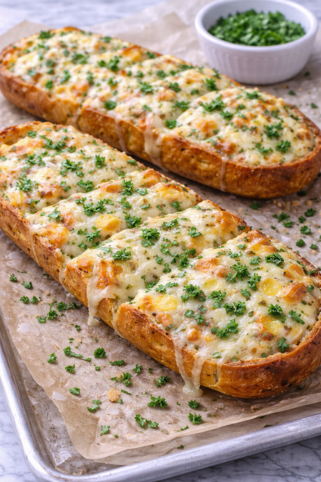 Delicioso Pão de Alho com Queijo