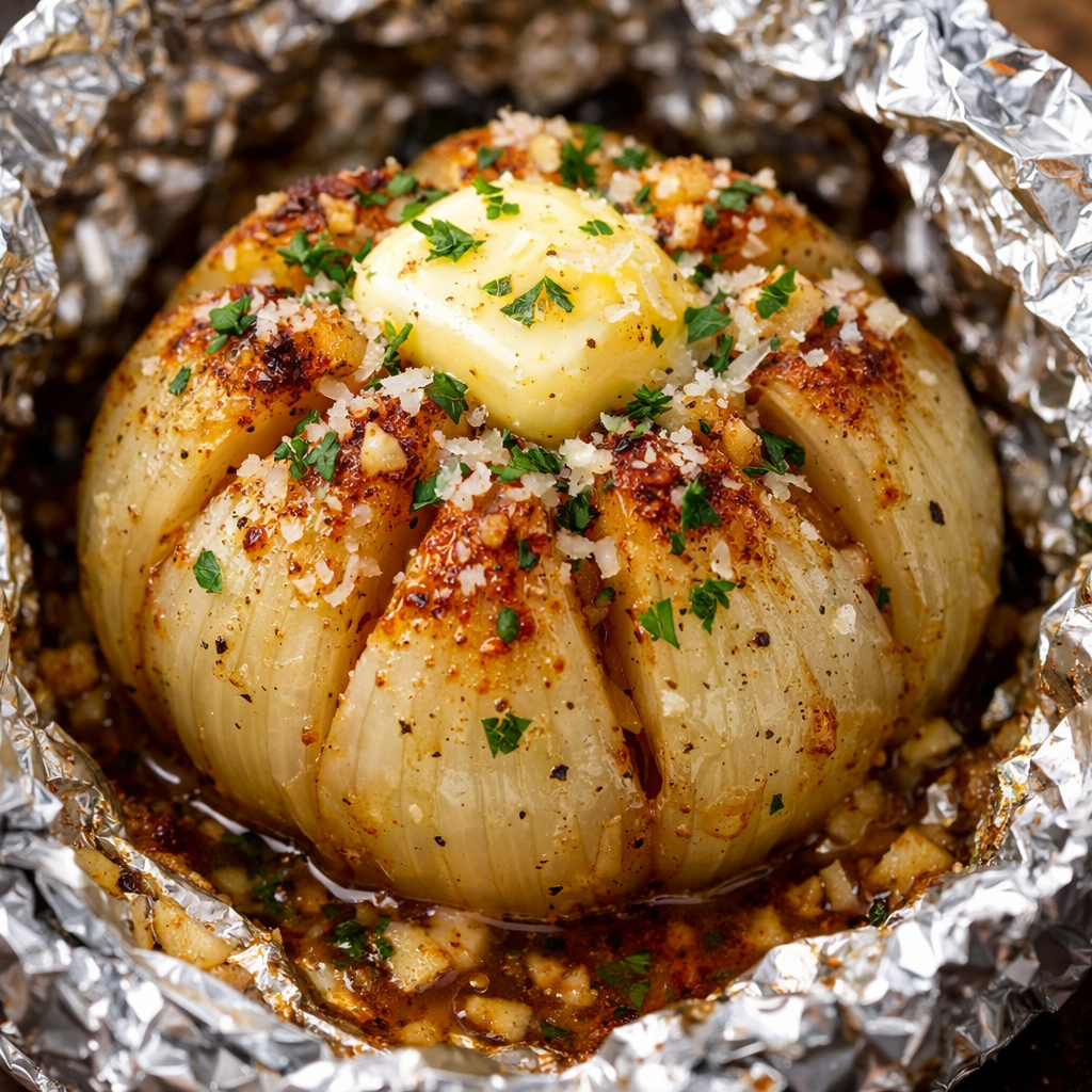 Onion Boil (Cebola Assada com Manteiga)