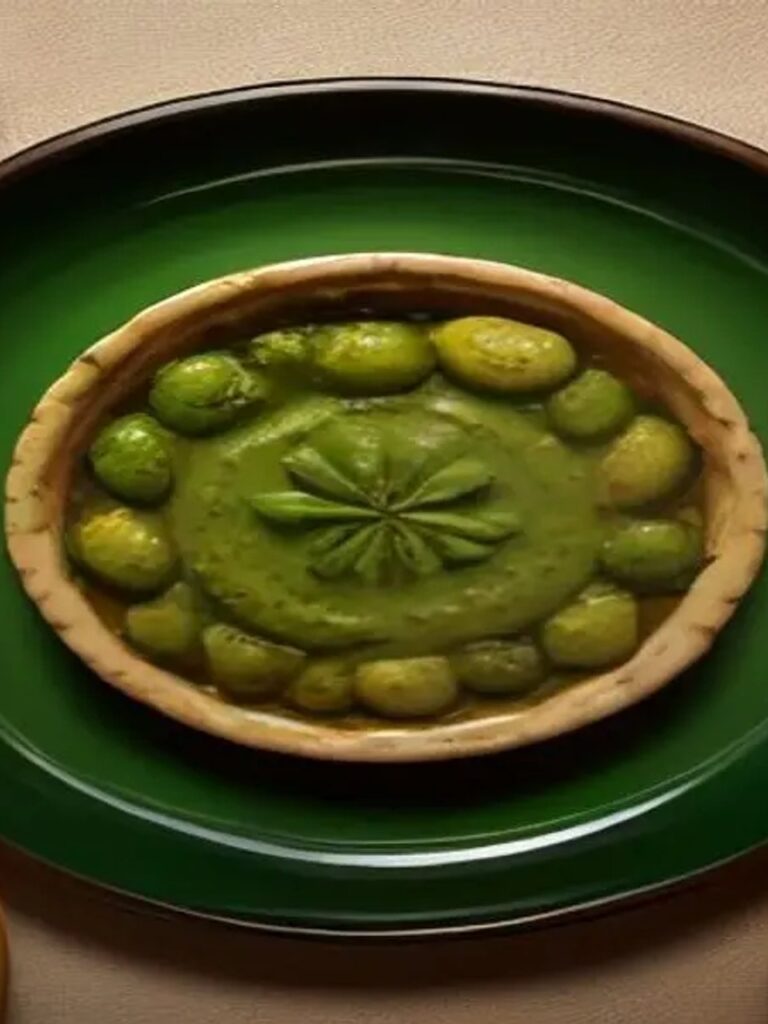 Centro Mediterrâneo: Assado Vibrante com Pesto de Pistache & Rúcula