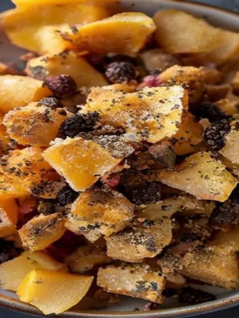 Harmonia Crocante: Crumble de Maçã, Especiarias e Calvados