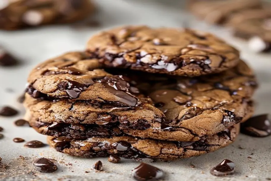 Biscoitos de Aveia com Chocolate Dúplice Fudgy e Macio