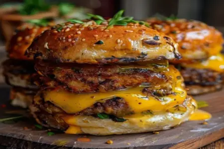 Hambúrguer de Halloumi com Mel Picante