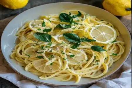 Macarrão Cremoso de Limão e Ervas: Leveza Irresistível