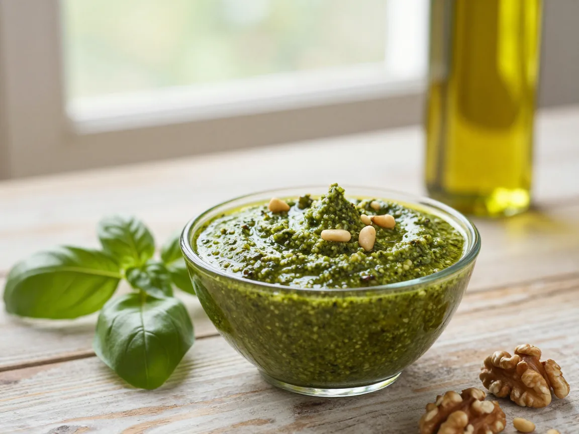 Receita Deliciosa de Molho Pesto Caseiro