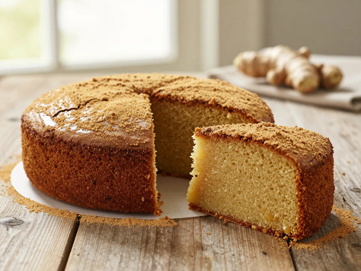 Saborosa Receita de Bolo de Gengibre em Pó