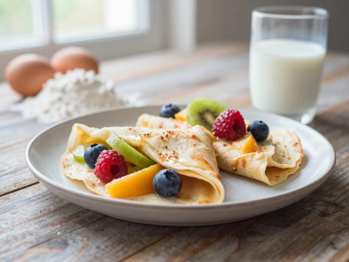 Deliciosa Receita de Crepe Doce com Frutas