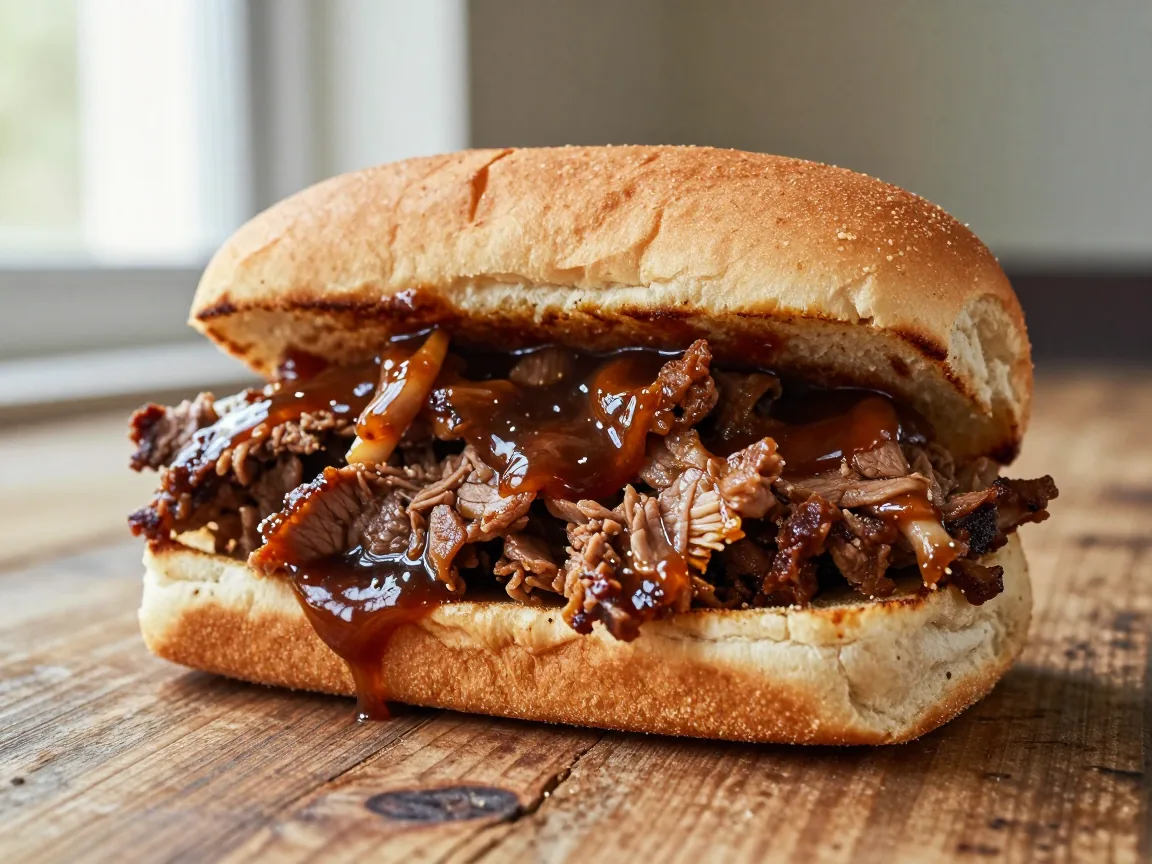 Sanduíche de Pernil com Molho Barbecue: Sabor Inconfundível