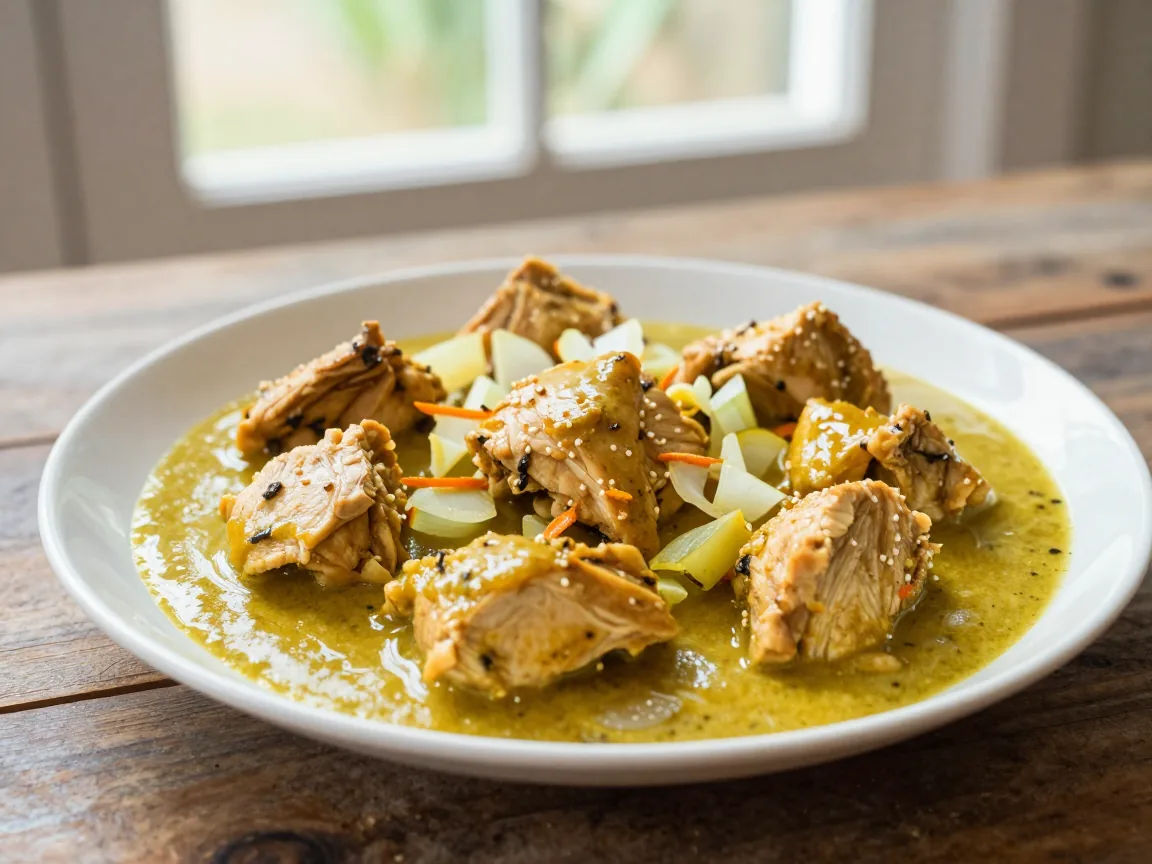 Delicioso Frango ao Curry Brasileiro