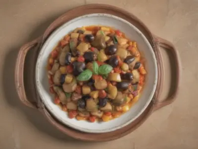Caponata Siciliana: Doce e Ácida Sinfonia de Verão no Prato