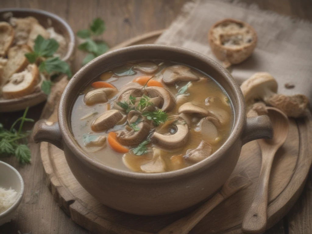 Deliciosa Creme de Sopa de Cogumelos
