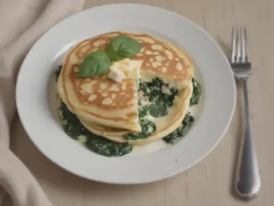 Deliciosa Panqueca de Ricota e Espinafre