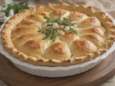 Deliciosa Torta Salgada de Frango com Requeijão
