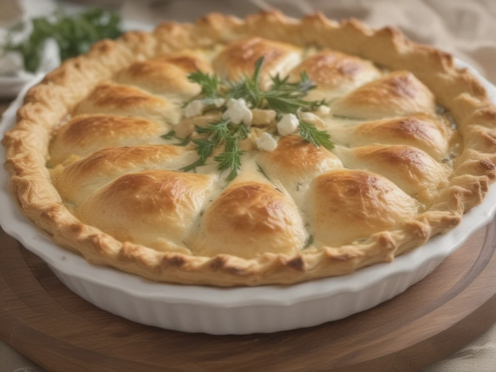 Deliciosa Torta Salgada de Frango com Requeijão