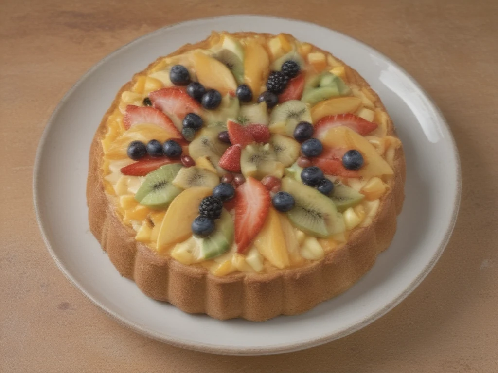 Deliciosa Torta Sem Glúten de Frutas
