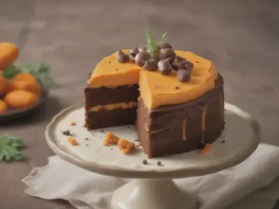 Delicioso Bolo de Cenoura com Cobertura de Chocolate