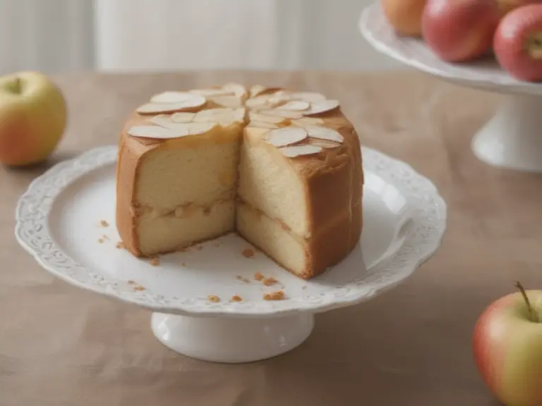 Delicioso bizcocho de manzana con canela para disfrutar
