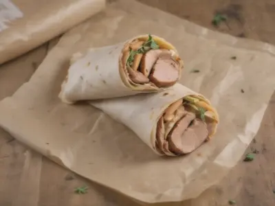 Delicioso Wrap de Frango à Moda Brasileira