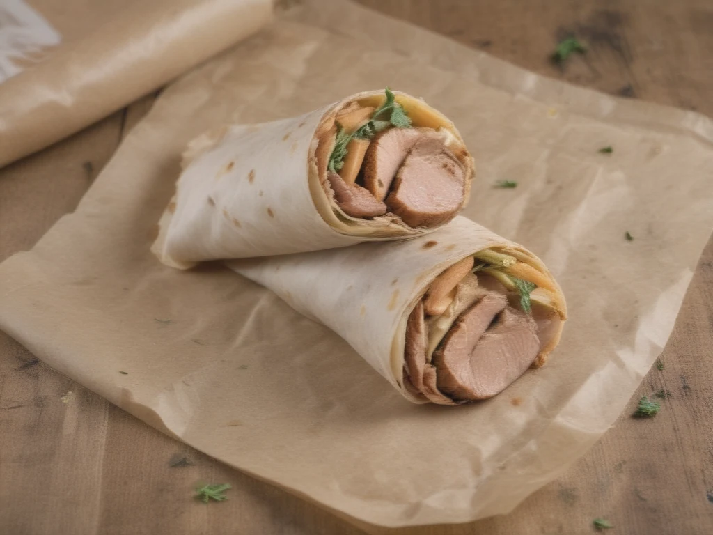 Delicioso Wrap de Frango à Moda Brasileira