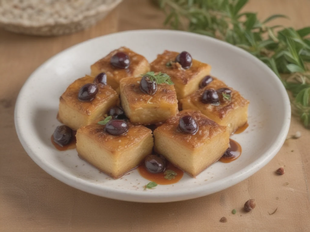 Focaccine Douradas com Tomilho e Azeitonas Kalamata