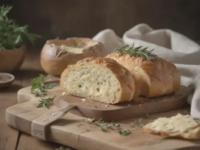 Migas de Pão com Queijo e Ervas